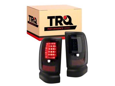 Performance LED Tail Lights; Black Housing; Smoked Lens (94-02 RAM 2500)