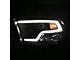 Plank Style Halo Projector Headlights; Black Housing; Clear Lens (10-18 RAM 2500 w/ Factory Halogen Non-Projector Headlights)