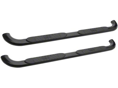 Platinum 4-Inch Oval Side Step Bars; Black (10-24 RAM 2500 Crew Cab)