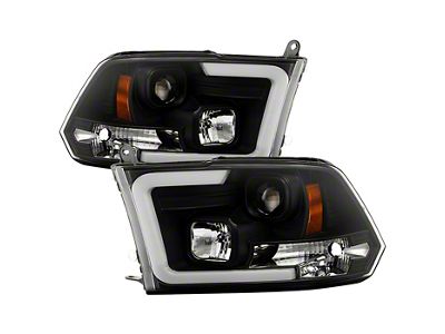 Platinum Series Version 2 High-Power LED Module Headlights; Black Housing; Clear Lens (10-18 RAM 2500 w/ Factory Halogen Headlights)