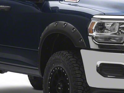 Pocket Rivet Style Fender Flares; Smooth Black (19-24 RAM 2500)