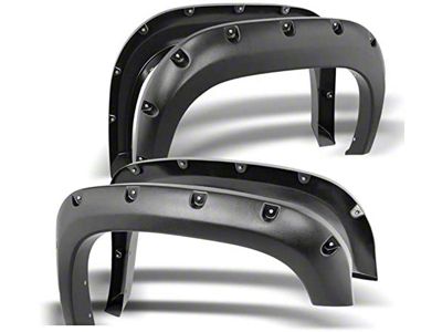 Pocket Style Fender Flares; Matte Black (10-18 RAM 2500 SRW)