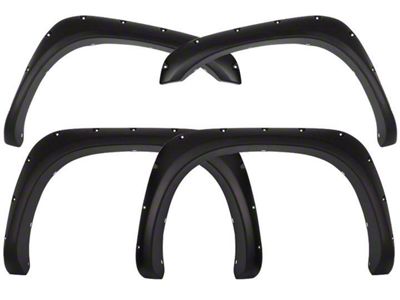 Pocket Style Fender Flares; Textured Black (03-09 RAM 2500)