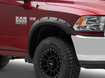 Pocket Style Fender Flares; Textured Black (10-18 RAM 2500)