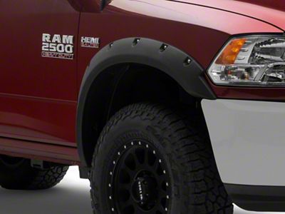 Pocket Style Fender Flares; Textured Black (10-18 RAM 2500)