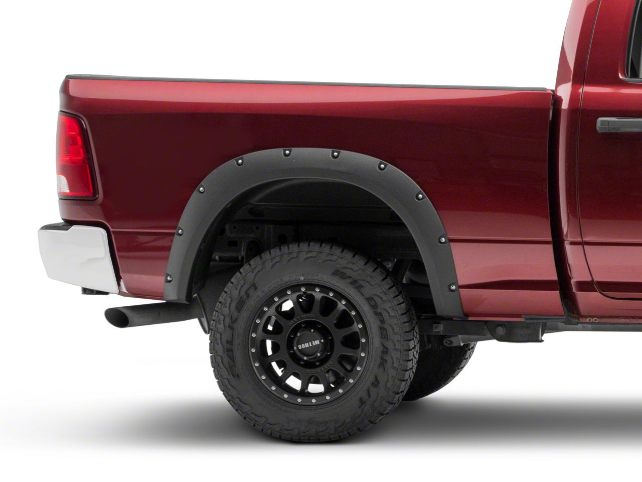 Textured PP Plastic Wheel Fender Flares For 2010-2017 Dodge Ram 2500/3500 (Set Of 4)