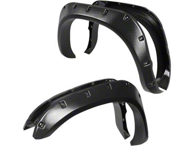 Pocket Style Fender Flares; Textured Black (03-09 RAM 2500)