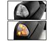 Powered Heated Manual Extended Mirrors with LED Turn Signal; Passenger Side; Black (10-12 RAM 2500)