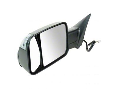 Powered Heated Manual Folding Towing Mirror; Driver Side (13-18 RAM 2500)