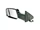 Powered Heated Memory Manual Folding Towing Mirror with Chrome Cap; Driver Side (13-18 RAM 2500)