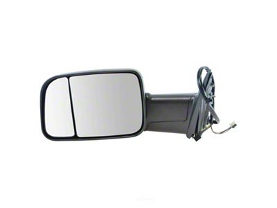 Powered Heated Power Folding Towing Mirror; Driver Side (13-18 RAM 2500)