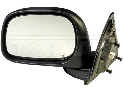 Powered Heated Side Mirror; Driver Side; Black (03-09 RAM 2500 w/o Towing Package)