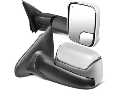 Powered Heated Towing Mirrors; Chrome (03-09 RAM 2500)