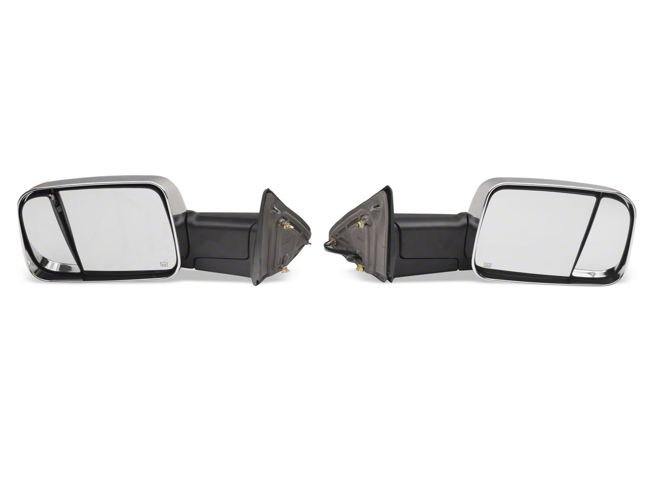 Carbon Fiber Accessories For Cars EPARTS Chrome Polished ABS Side View Mirror Overlay Full Cover Trim Caps Fit For 2010-2018 Dodge Ram 1500 2500 3500 Non-Towing Mirror White Ram - Foto 9