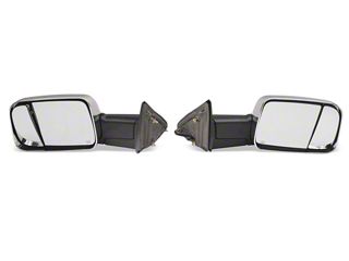 Carbon Fiber Accessories For Cars EPARTS Chrome Polished ABS Side View Mirror Overlay Full Cover Trim Caps Fit For 2010-2018 Dodge Ram 1500 2500 3500 Non-Towing Mirror White Ram - Foto 9