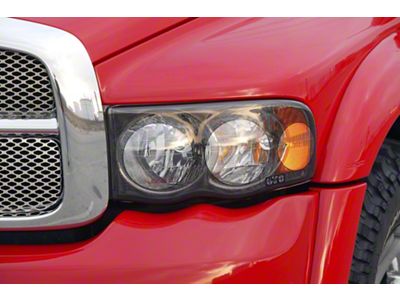 Pro-Beam Headlight Covers; Carbon Fiber Look (03-05 RAM 2500)