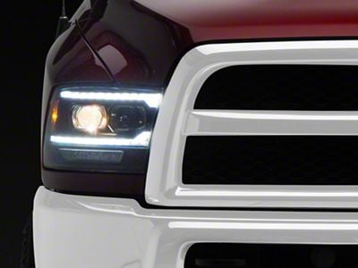 Pro-Series 5th Gen 2500 G2 Style Projector Headlights; Black Housing; Clear Lens (10-18 RAM 2500 w/ Factory Halogen Non-Projector Headlights)