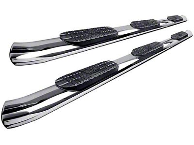 Westin Pro Traxx 5-Inch Wheel-to-Wheel Oval Side Step Bars; Stainless Steel (19-24 RAM 2500 Crew Cab w/ 8-Foot Box)