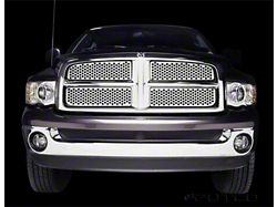 Putco Punch Design Upper Overlay Grilles; Polished (03-05 RAM 2500)