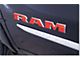 RAM Front Door Letter Overlay Decals; Flat Black (19-24 RAM 2500)