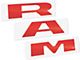 RAM Grille Letter Overlay Decals; Gloss Black (19-24 RAM 2500, Excluding Power Wagon)