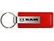 RAM Leather Key Fob; Red