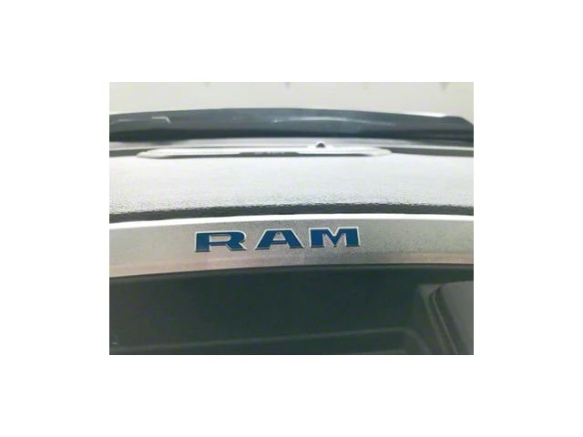RAM Radio Bezel Overlay Decals; Carbon Fiber (19-24 RAM 2500)