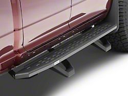 Go Rhino RB30 Running Boards with Drop Steps; Protective Bedliner Coating (10-26 RAM 2500 Crew Cab)