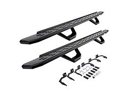 Go Rhino RB30 Running Boards with Drop Steps; Textured Black (10-26 RAM 2500 Crew Cab)