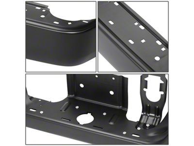 Rear Bumper; Not Pre-Drilled for Backup Sensors; Black (13-18 RAM 2500)