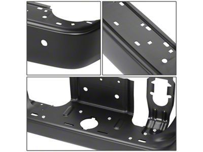 Rear Bumper; Pre-Drilled for Backup Sensors; Black (13-18 RAM 2500)