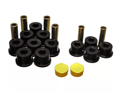 Rear Leaf Spring Bushings; Black (94-02 RAM 2500 w/ 2.50-Inch Leaf Spring & 1.75-Inch Main Eye)