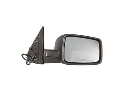 Replacement Powered Heated Mirror; Textured Black; Passenger Side (10-12 RAM 2500)