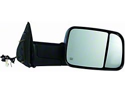 Replacement Powered Heated Towing Mirror with Puddle Light and Turn Signal; Passenger Side (10-12 RAM 2500)