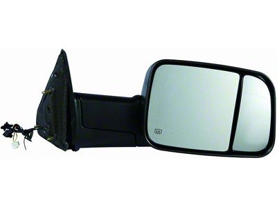 Replacement Powered Heated Towing Mirror with Puddle Light and Turn Signal; Passenger Side (10-12 RAM 2500)