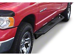 Rocker Armor Side Step Bars; Matte Black (03-09 RAM 2500 Quad Cab)