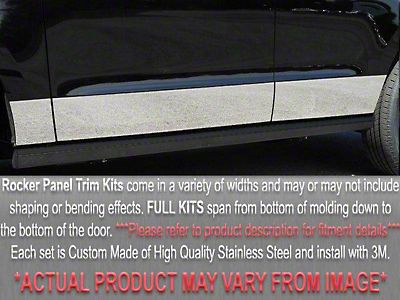 Chrome Side Rocker Panel Molding Kit (2-Piece) For Select Honda Models 2003-2018
