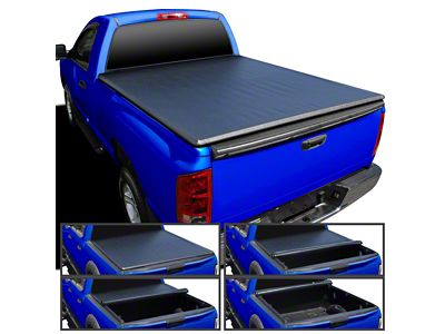 Roll Up Tonneau Cover; Black (03-18 RAM 2500 w/ 6.4-Foot Box)