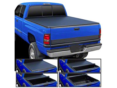 Roll Up Tonneau Cover; Black (94-02 RAM 2500 w/ 6.4-Foot Box)