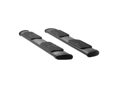 Regal 7-Inch Oval Side Step Bars; Rocker Mount; Textured Black (10-24 RAM 2500 Crew Cab)