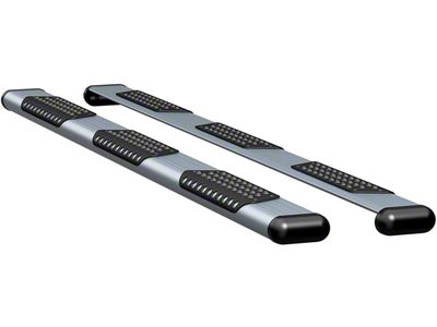 O-Mega II 6-Inch Wheel-to-Wheel Oval Side Step Bars; Silver (14-18 RAM 2500 Regular Cab w/ 8-Foot Box)