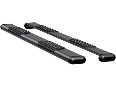 O-Mega II 6-Inch Oval Side Step Bars; Rocker Mount; Textured Black (10-24 RAM 2500 Crew Cab)