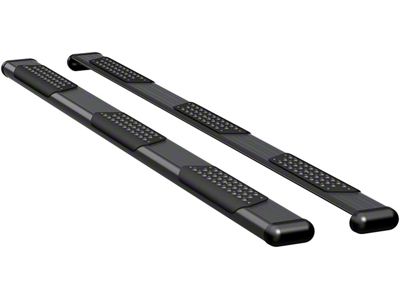 O-Mega II 6-Inch Wheel-to-Wheel Oval Side Step Bars; Textured Black (14-18 RAM 2500 Crew Cab w/ 6.4-Foot Box)