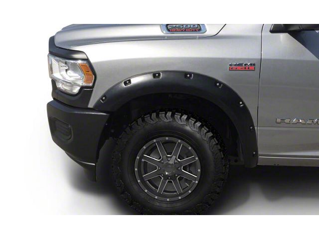 RX-Rivet Style Fender Flares; Front; Smooth (19-22 RAM 2500)