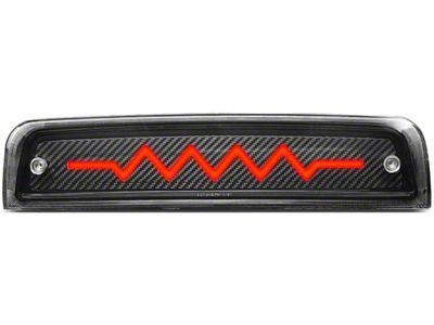 Sequential Heartbeat LED Third Brake Light; Carbon Fiber Look (10-18 RAM 2500)