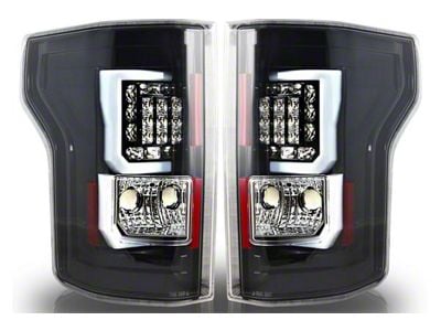 Sequential LED Tail Lights; Gloss Black Housing; Clear Lens (03-06 RAM 2500)