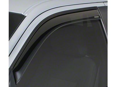 Snap-Inz In-Channel Sidewind Deflectors; Front Only; Smoke (10-24 RAM 2500 Regular Cab)