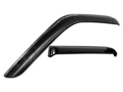 Tape-Onz Sidewind Deflectors; Front and Rear; Smoke (03-09 RAM 2500 Quad Cab)