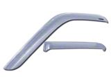 Tape-Onz Sidewind Deflectors; Front and Rear; Chrome (03-09 RAM 2500 Quad Cab)