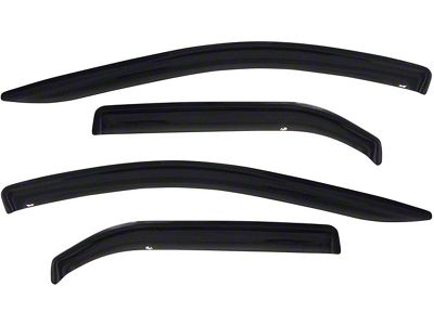 Tape-On Window Deflectors; Front and Rear; Smoke (06-09 RAM 2500 Mega Cab)